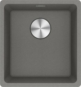 Franke Maris MRG 210/110-37 3 1/2" Flushmount ή υποκαθήμενος Γρανιτένιος Νεροχύτης 40.3xΠ43.3cm Stone grey