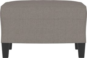 vidaXL Υποπόδιο Taupe 60x50x41 εκ. Υφασμάτινο