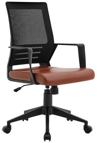 Καρέκλα Γραφείου FL19-3Α Fylliana Καφέ 60x63x95/105 εκ. 60x63x105 εκ.