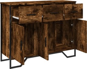 vidaXL Ντουλάπι Καπνιστή Δρυς 97x32,5x74,5 εκ. από Επεξεργ. Ξύλο