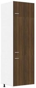 vidaXL Ντουλάπι Ψυγείου Lyon Καφέ Δρυς 60x57x207 εκ. Επεξεργ. Ξύλο