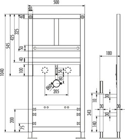 Creavit GLM100.00 - Αυτοφερομενη Βάση Στηριξης Νιπτήρα