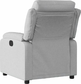 vidaXL Πολυθρόνα Ανακλινόμενη Ηλεκτρική Ανοιχτό Γκρι Υφασμάτινη