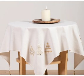 Τραπεζομάντηλο 100x100 Gold Trees White 5205495571300