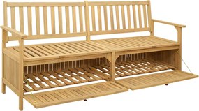vidaXL Παγκάκι με αποθήκευση 2 -Seater 170 x 63 x 84 cm Σταθερή Ακακία