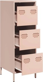 vidaXL Ντουλάπι Ροζ 39x35x103,5 εκ. από Ατσάλι