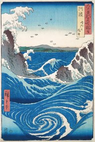 Αφίσα Hiroshige - Naruto Whirlpool, Hiroshige Utagawa