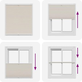 Σύστημα Σκίασης Πλισέ Κρεμ 100 x 150 εκ.