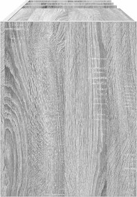 vidaXL Ντουλάπι δίσκων βινυλίου Γκρίζο Σονομα 78,5 x 35 x 45 εκ