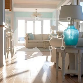 Intra Συλλεκτικό Ξύλινο Παζλ Plywood 4mm - Όμορφο σαλόνι με φυσικό φως και ξύλινο πάτωμα Σε Ξύλινο Κουτί - Διαστάσεις Puzzle: 10x10 cm – 25 κομμάτια