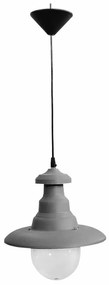 Φωτιστικό Οροφής Μονόφωτο FLP-100K 26-0046 Grey PVC