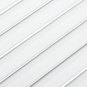 vidaXL Πορτάκια με Περσίδες 4 Τεμ. Λευκά 61,5x59,4εκ Μασίφ Ξύλο Πεύκου