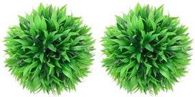 vidaXL Πυξάρι Τεχνητό Σχήμα Μπάλας 2 τεμ. 20 εκ.