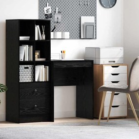 vidaXL Γραφείο Μαύρη δρυς 60 x 40 x 76 εκ. Επεξεργασμένο ξύλο