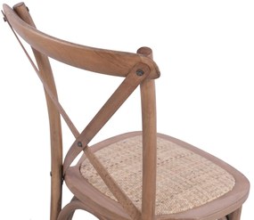 Καρέκλα OWEN Ξύλινη Στοιβαζόμενη Οξιά Dark Honey 45x55,5x90εκ. 45x55.5x90 εκ.