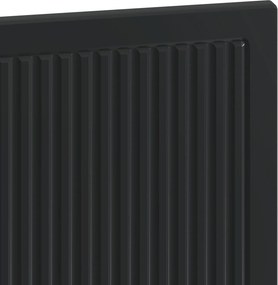 vidaXL Κεφαλάρι Τοίχου EDE Μαύρο Επεξεργασμένο Ξύλο