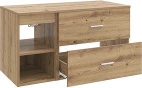 vidaXL Σετ Επίπλων Μπάνιου 2 pcs Artisan Δρυς Επεξεργασμένο Ξύλο