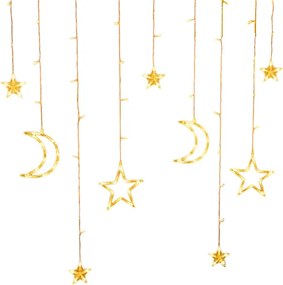 Χριστουγεννιάτικα φώτα LED - Κουρτίνα - 3m/10 - 272316 - Warm White