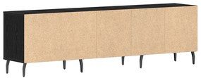 vidaXL Ντουλάπα τηλεόρασης Μαύρο Δρυς 150x30x44,5 εκ. Επεξεργασμένο ξύλο