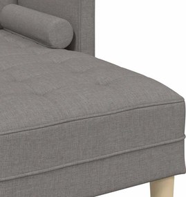vidaXL Σετ Καναπέ με μαξιλάρι Taupe Πολυεστέρας