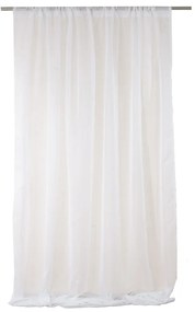 Κουρτίνα Mε Τρέσα 1000 White Viopros 140X270cm Πολυέστερ