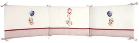 Πάντα Κούνιας Microfiber 45x195εκ. Essential Baby 8850 Μπεζ-Μπορντώ-Ώχρα Greenwich Polo Club