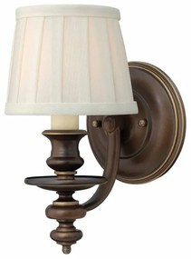 Απλίκα Φωτιστικό Τοίχου 1xE14  Μπρονζέ  Dunhill HK-DUNHILL1 Elstead Lighting-HK-DUNHILL1-Καφέ HK-DUNHILL1