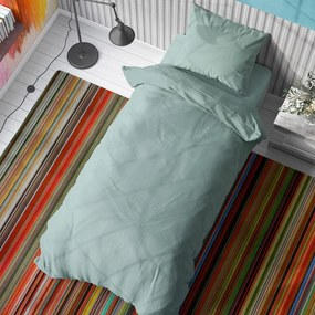 Παπλωματοθήκη Μονή (160x240) Dimcol Solid Aqua 497