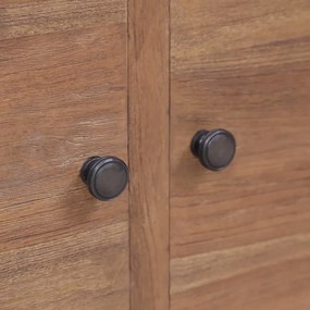 vidaXL Ντουλάπι με Συρτάρια 65 x 30 x 75 εκ. από Μασίφ Ξύλο Teak