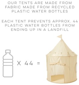 3Sprouts Σκηνή Παιχνιδιού από ανακυκλωμένο ύφασμα Ivory