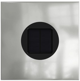 vidaXL Ηλιακό LED Φως Δρόμου 2 pcs Ασημί Γαλβανισμένο