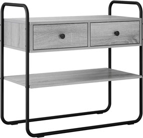 vidaXL Τραπέζι κονσόλας Γκρι Sonoma 80 x 40 x 75 εκ.