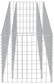 vidaXL Συρματοκιβώτιο-Γλάστρα Υπερυψωμένη 180x50x50 εκ. Γαλβ. Χάλυβας