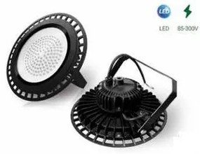 Βιομηχανική Καμπάνα LED 100W IP20 6500K 30-100110-2 Panagoulas-30-100110-2-Μαύρο 30-100110-2