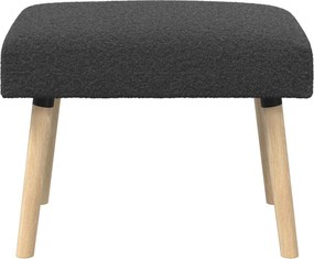 vidaXL παγκάκι Μονόχρωμο Σκούρο Γκρι 60 x 40 x 45 εκ. Μπουκλέ