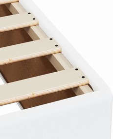 vidaXL Πλαίσιο Κρεβατιού χωρίς στρώμα Λευκό 120x190 εκ.Συνθ. Δέρμα