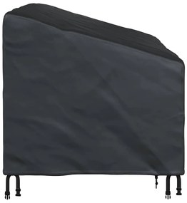 vidaXL Κάλυμμα Παγκάκι Κήπου Μαύρο 160 x 100 x 61 / 89 εκ Ύφασμα 420D