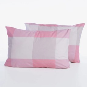 Μαξιλαροθήκη (52x72) Nef-Nef Homeware Casual Check Rose