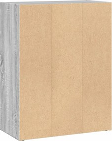 vidaXL Βιβλιοθήκη Γκρι Sonoma 60x30x77 εκ. από Επεξεργ. Ξύλο