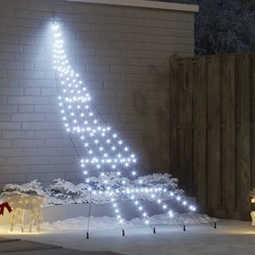 vidaXL LED Χριστουγεννιάτικο Δέντρο Ψυχρό λευκό 511 εκ Μέταλλο
