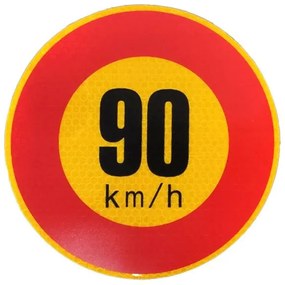 Αυτοκόλλητο Όριο Ταχύτητας 90 km/h - Sticker limit