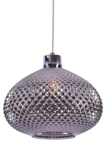 Φωτιστικό Οροφής 77-3739 SE4286-01 SM Ilenia Smoke Glass - Chrome Homelighting Γυαλί