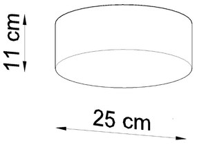 Sollux Φωτιστικό οροφής Arena 1,PVC,1xE27/60w