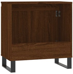 vidaXL Ντουλάπι Μπάνιου Καφέ Δρυς 58 x 33 x 60 εκ. από Επεξεργ. Ξύλο