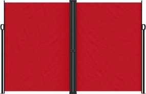vidaXL Σκίαστρο Πλαϊνό Συρόμενο Κόκκινο 220 x 600 εκ.