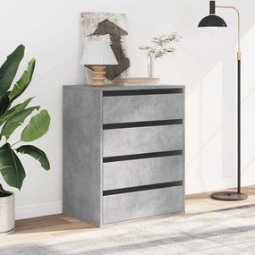 vidaXL Συρταριέρα Γκρι Σκυροδέματος 60x41x76 εκ. Επεξεργ. Ξύλο