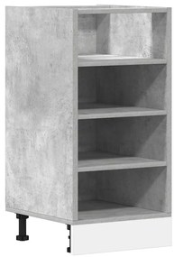 Κάτω ντουλάπι σκυρόδεμα γκρι 40x44,5x81,5cm Κατασκευασμένο ξύλο - Γκρι