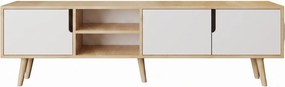Έπιπλο Τηλεόρασης Sapphire Δρυς / Λευκό FLECOR 180x53x30