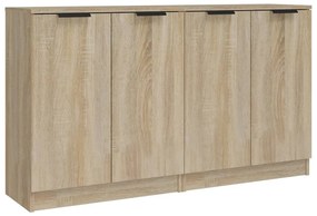 vidaXL Ντουλάπια 2 τεμ. Sonoma Δρυς 60x30x70 εκ. Επεξεργασμένο Ξύλο