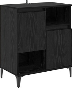 vidaXL Πλαϊνό γραφείο Μαύρη Οξυά 60 x 35 x 70 cm Επεξεργασμένο ξύλο
